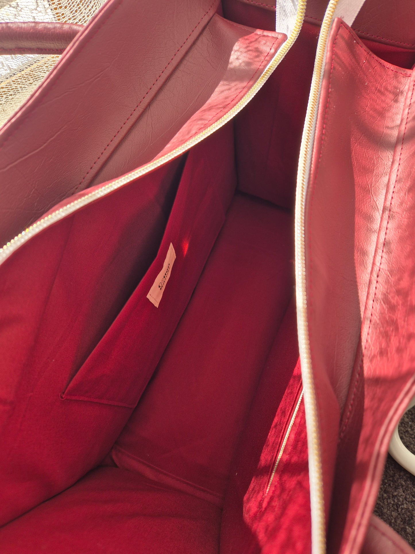 Burgundy Jessica tote ( Made to order )