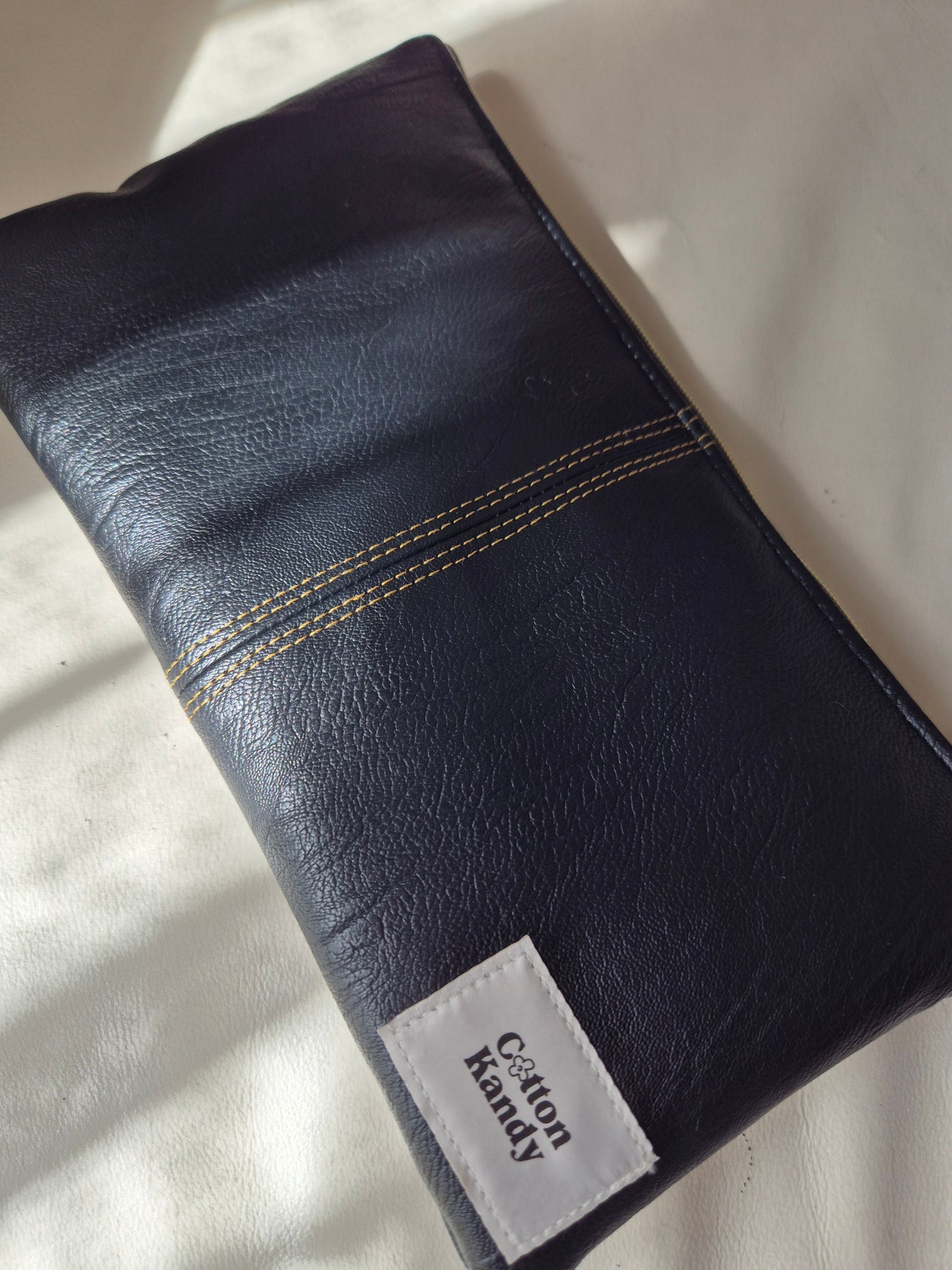 Black zipper pocket