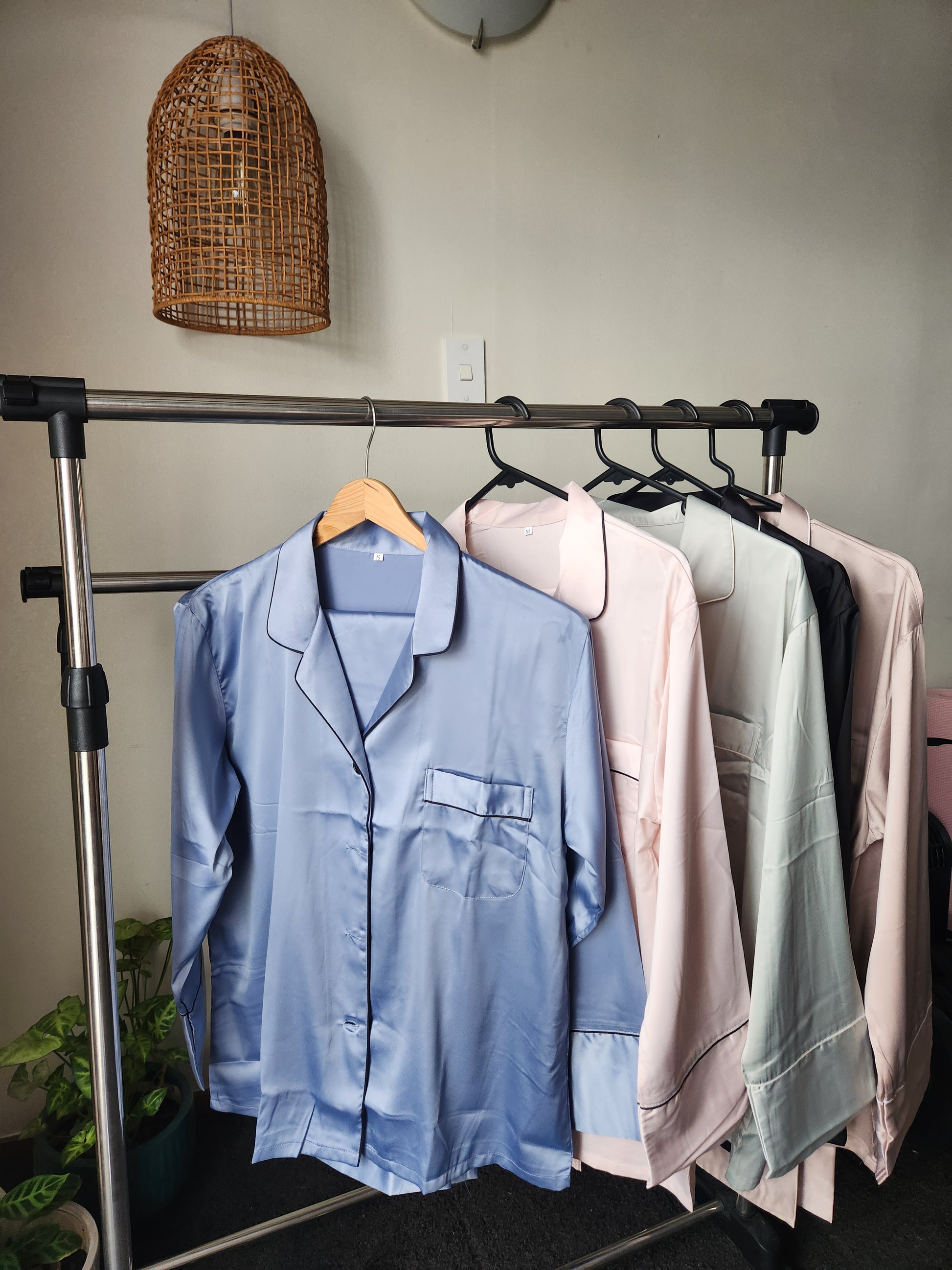 Satin long pyjama set