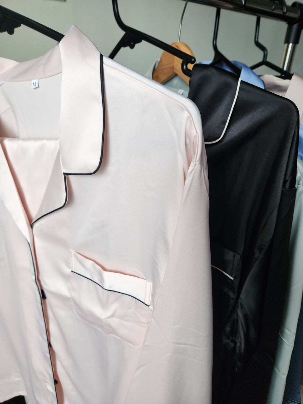 Satin long pyjama set