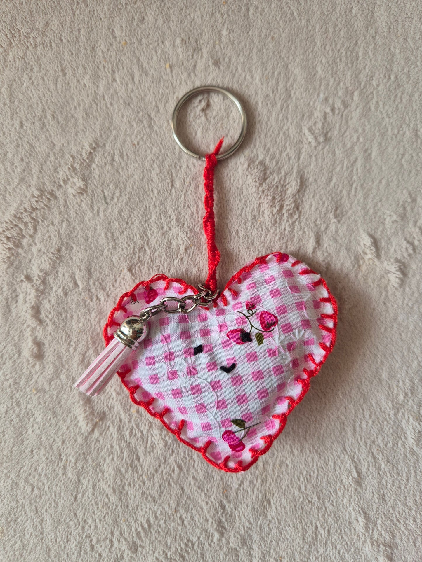 Mini puff key charm
