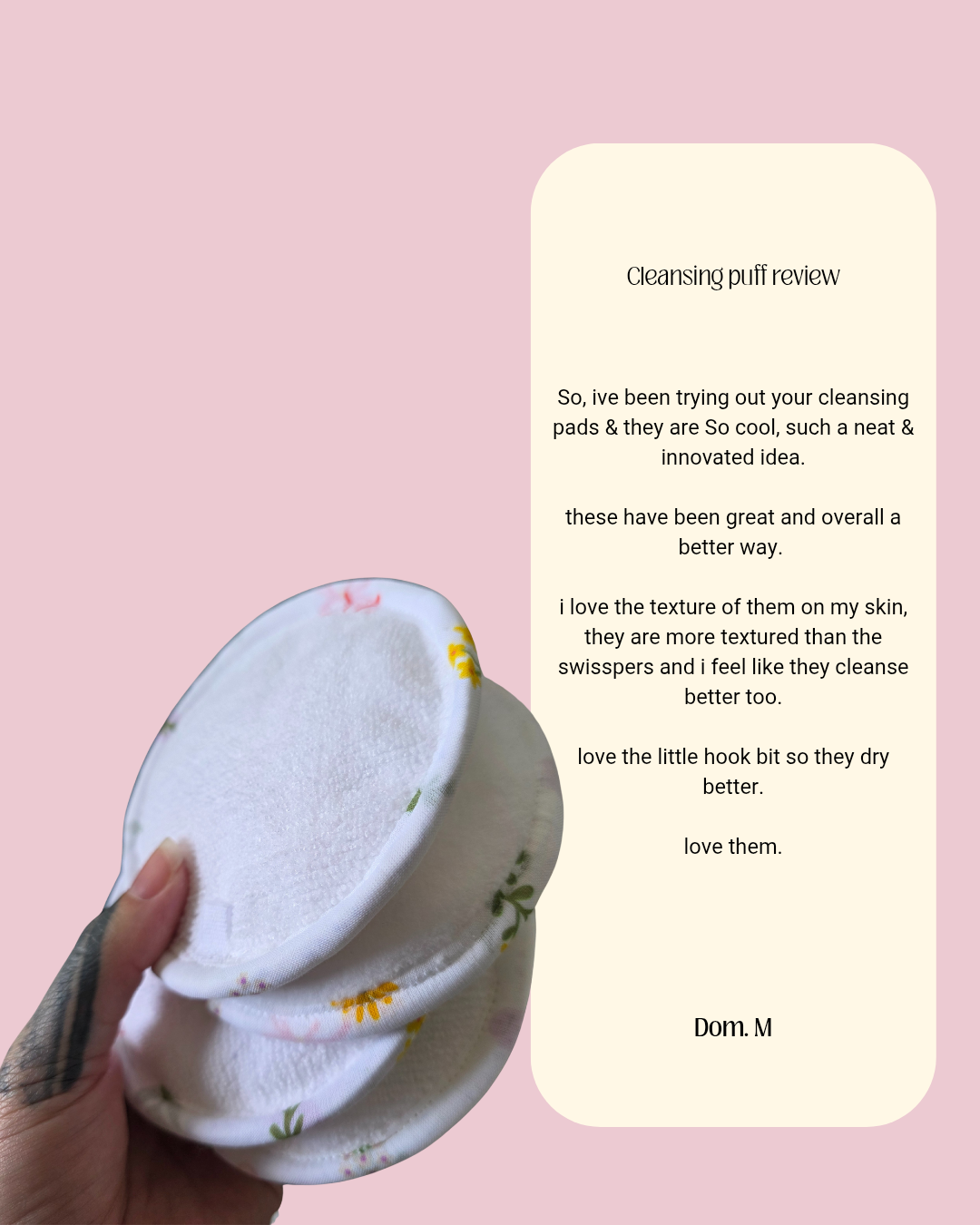 Reusable cleansing puffs