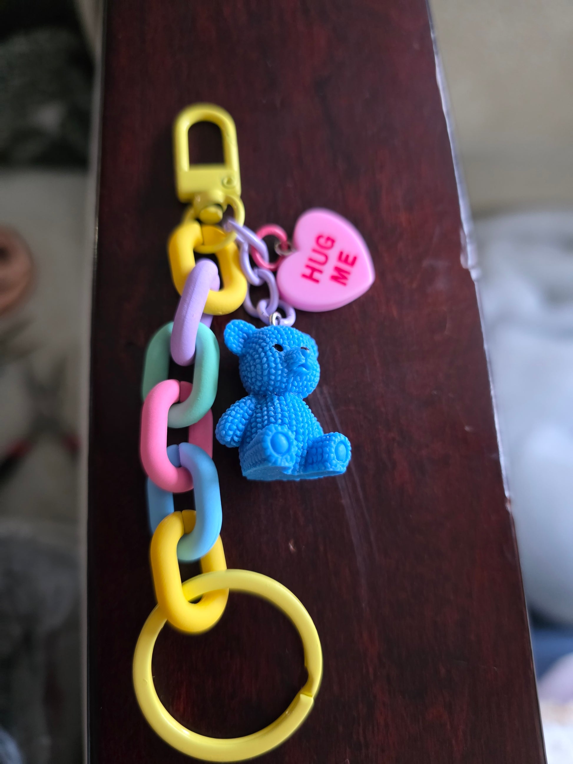 Colourful bag charm