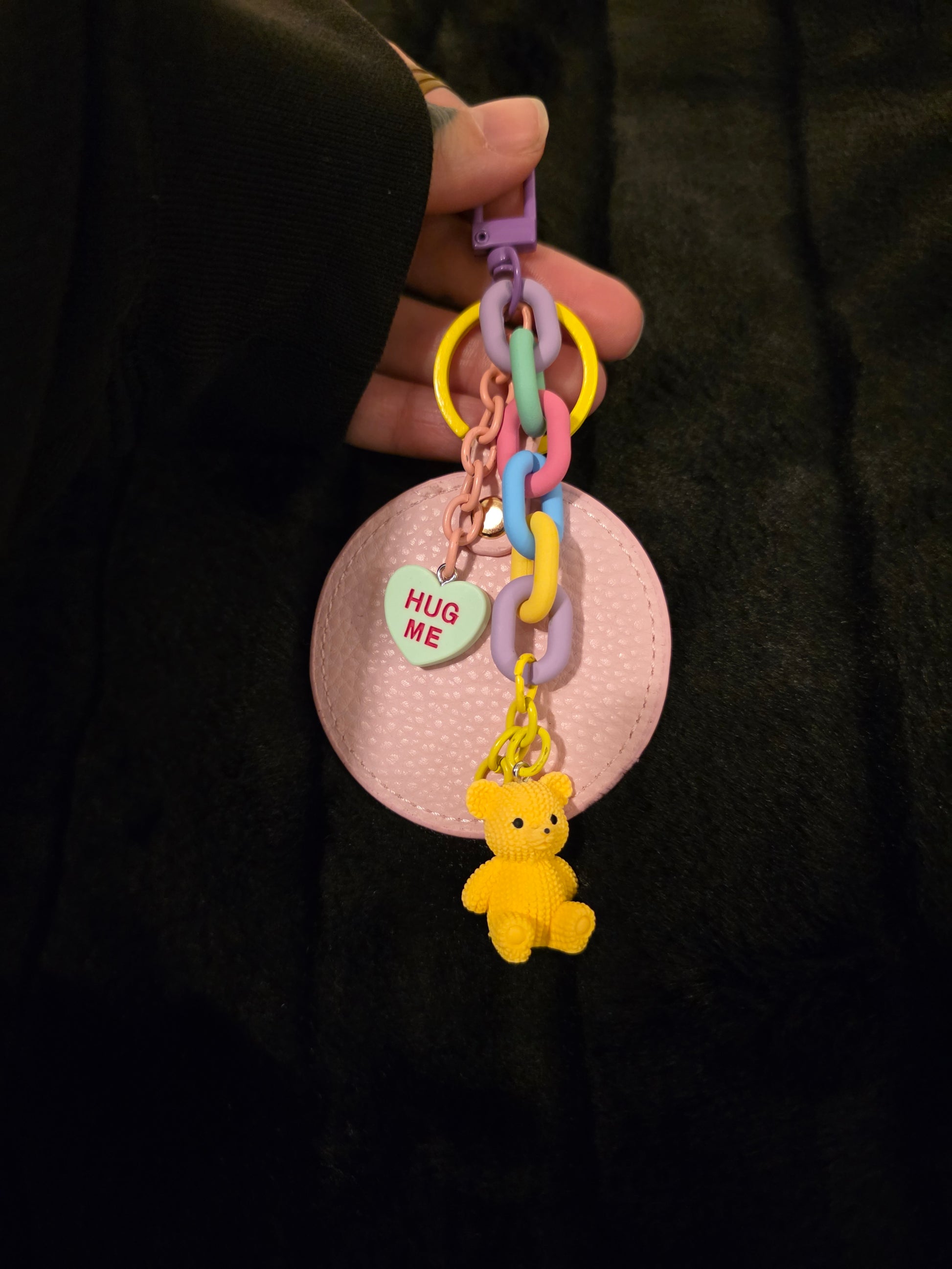 Colourful bag charm