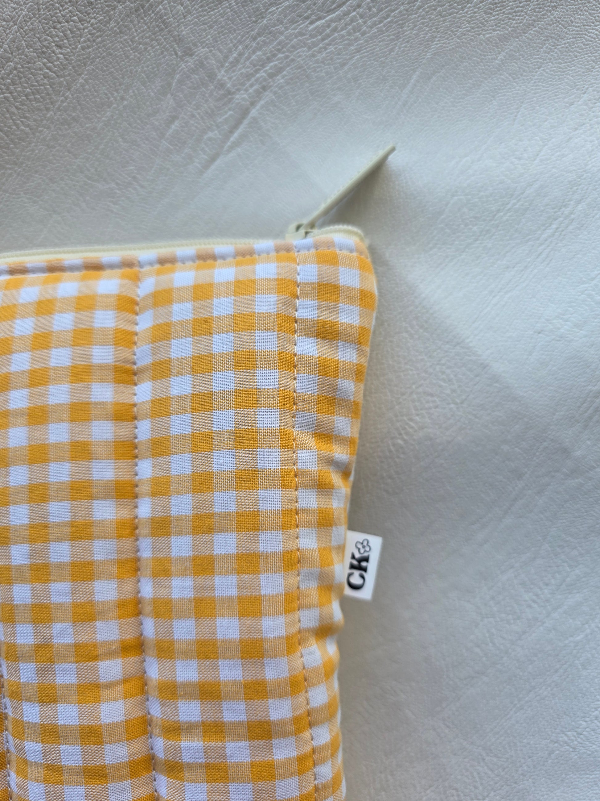 Ipad sleeve - Gingham yellow
