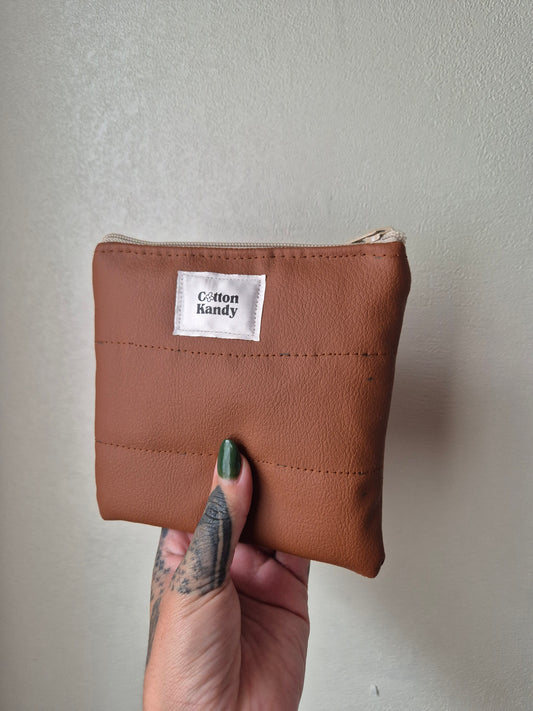 Tan zipper pocket