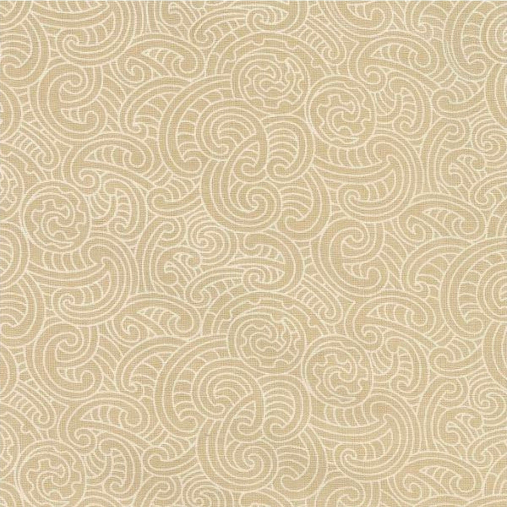 Beige koru christmas stocking