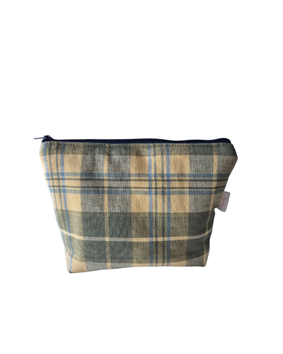 Tartan toiletry bag - old label