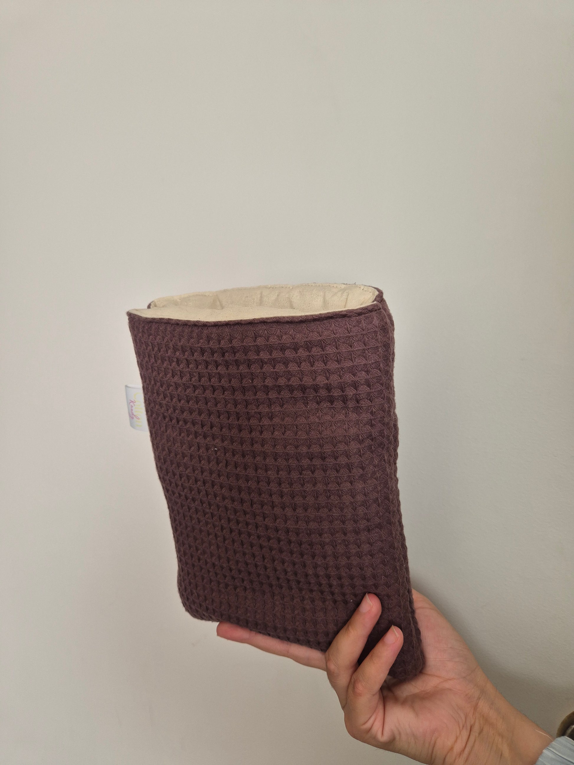 waffle book sleeve - old label