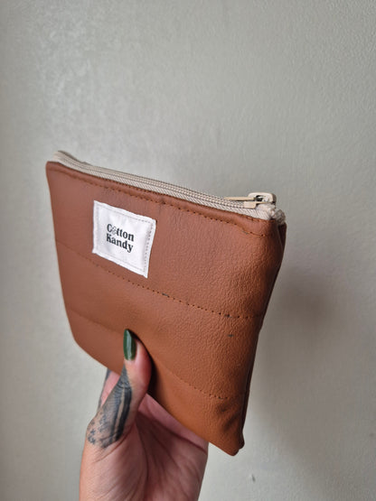 Tan zipper pocket