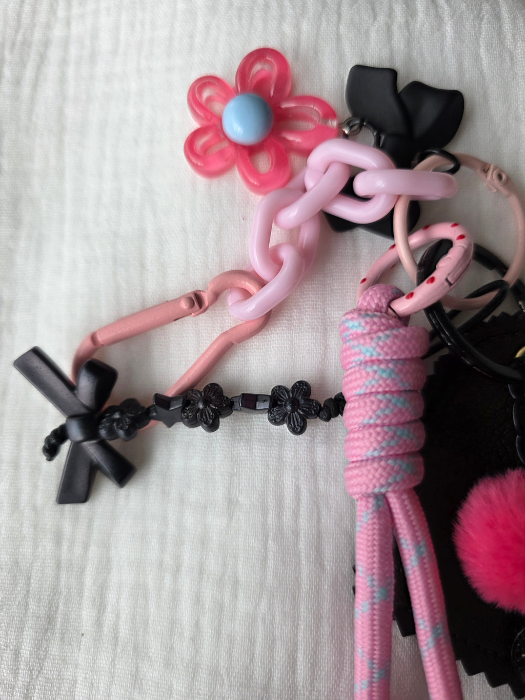 Black & pink charm