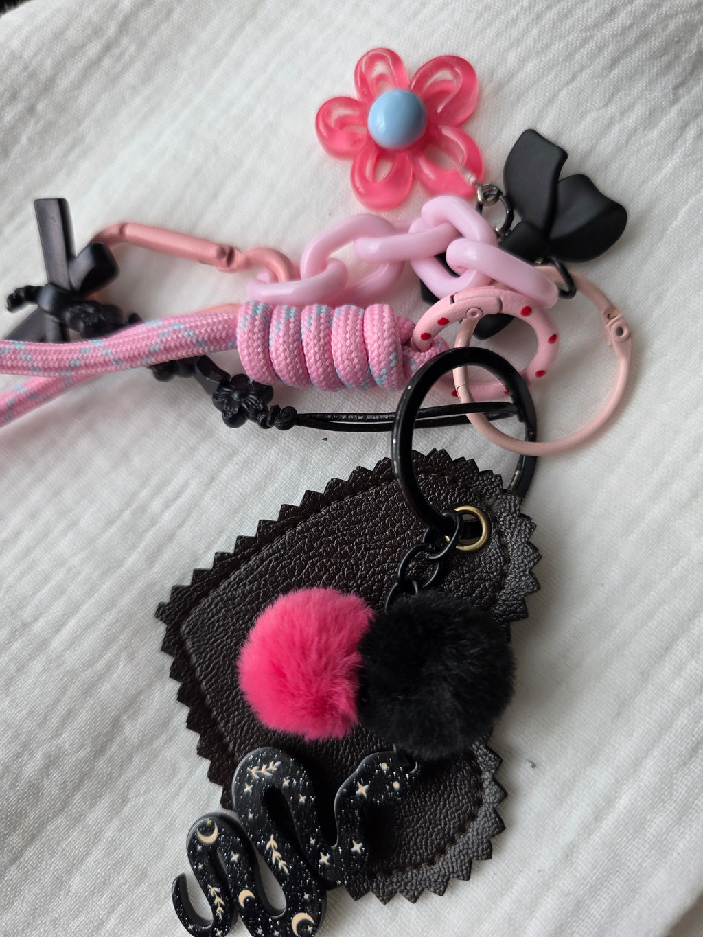 Black & pink charm