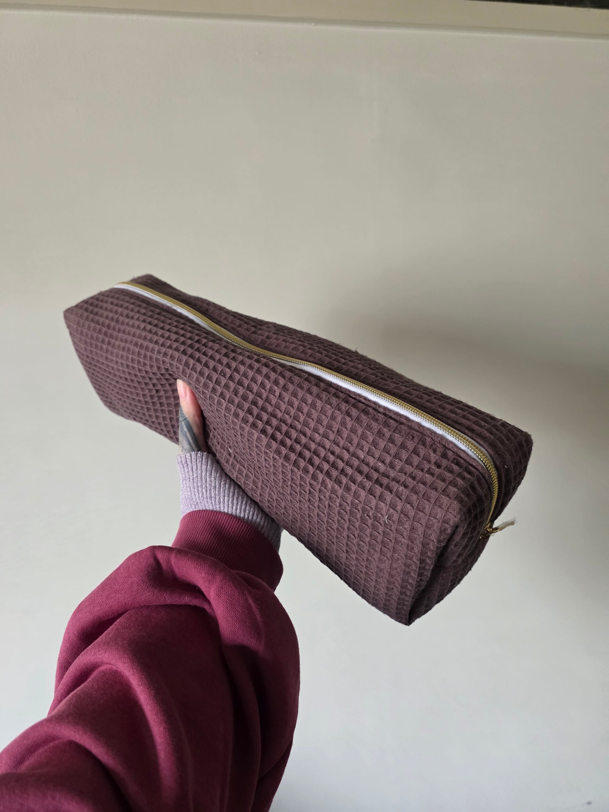 Waffle hair tools pouch