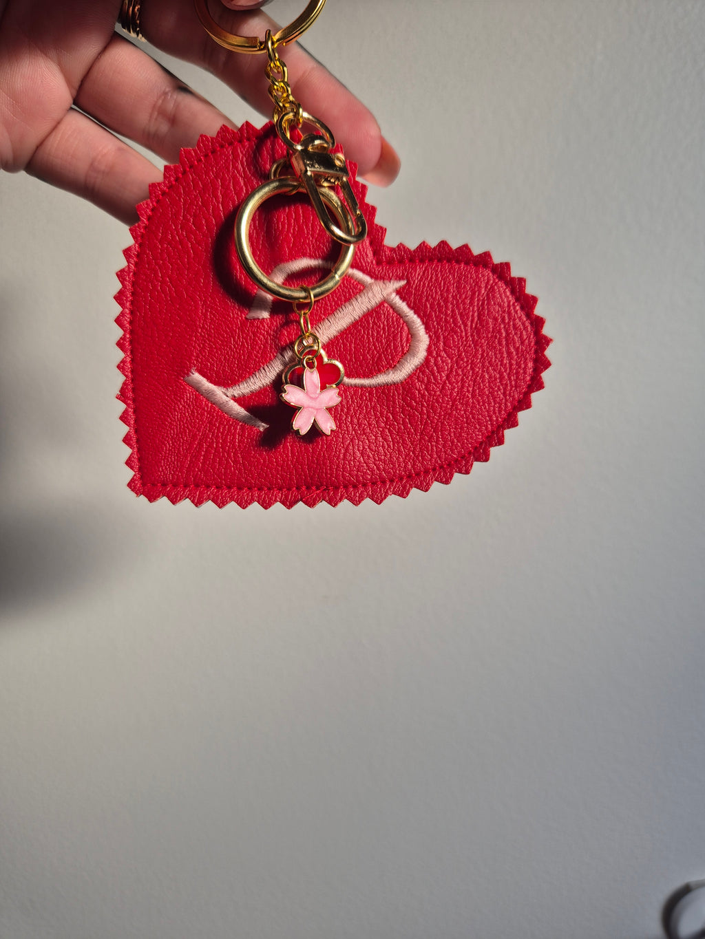 Custom initial bag charm