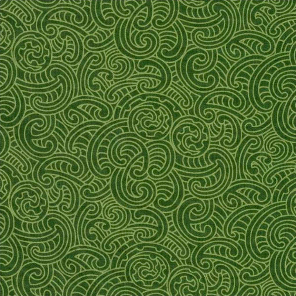 Green koru christmas stocking