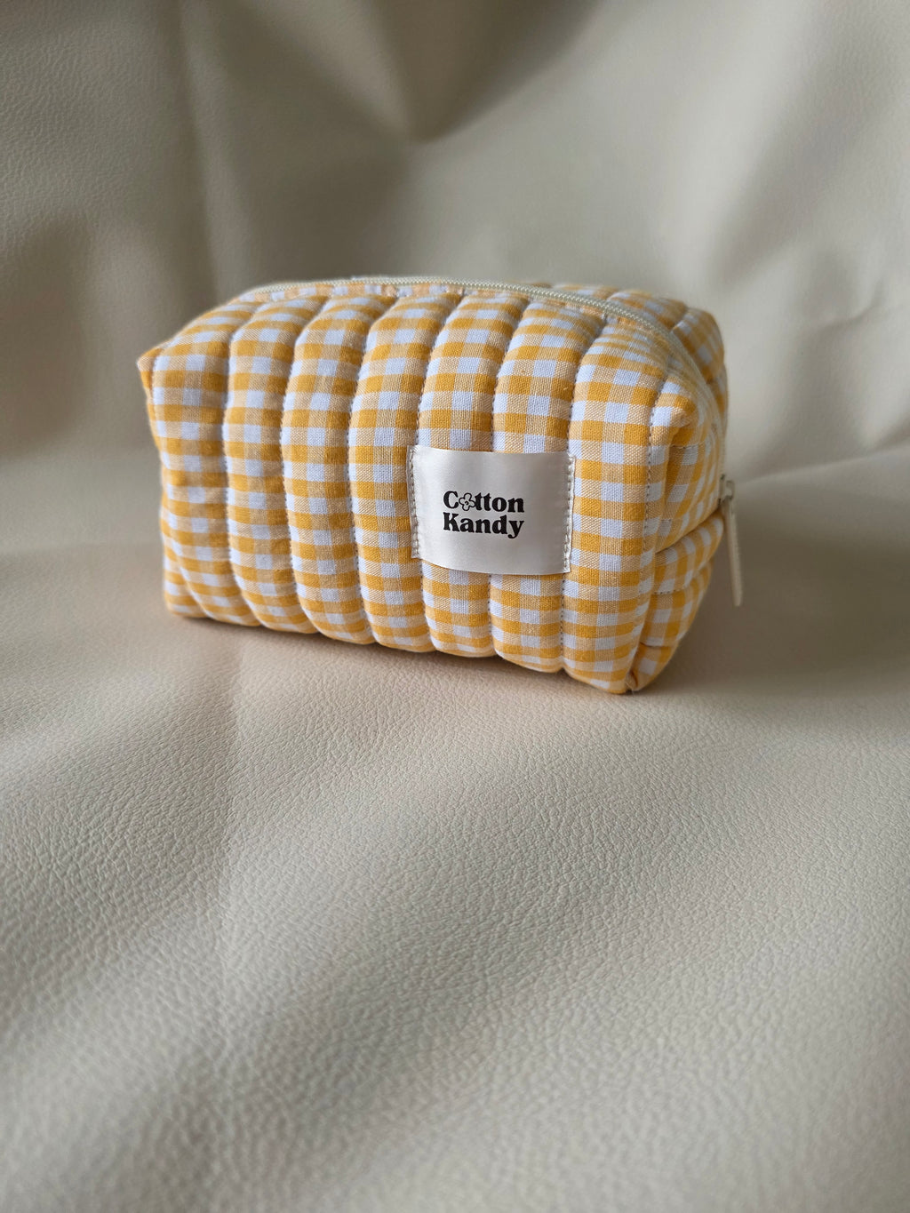 Mini carry all -gingham yellow