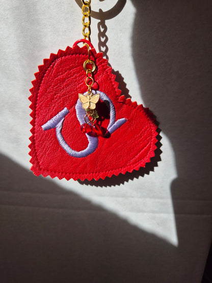 Custom initial bag charm