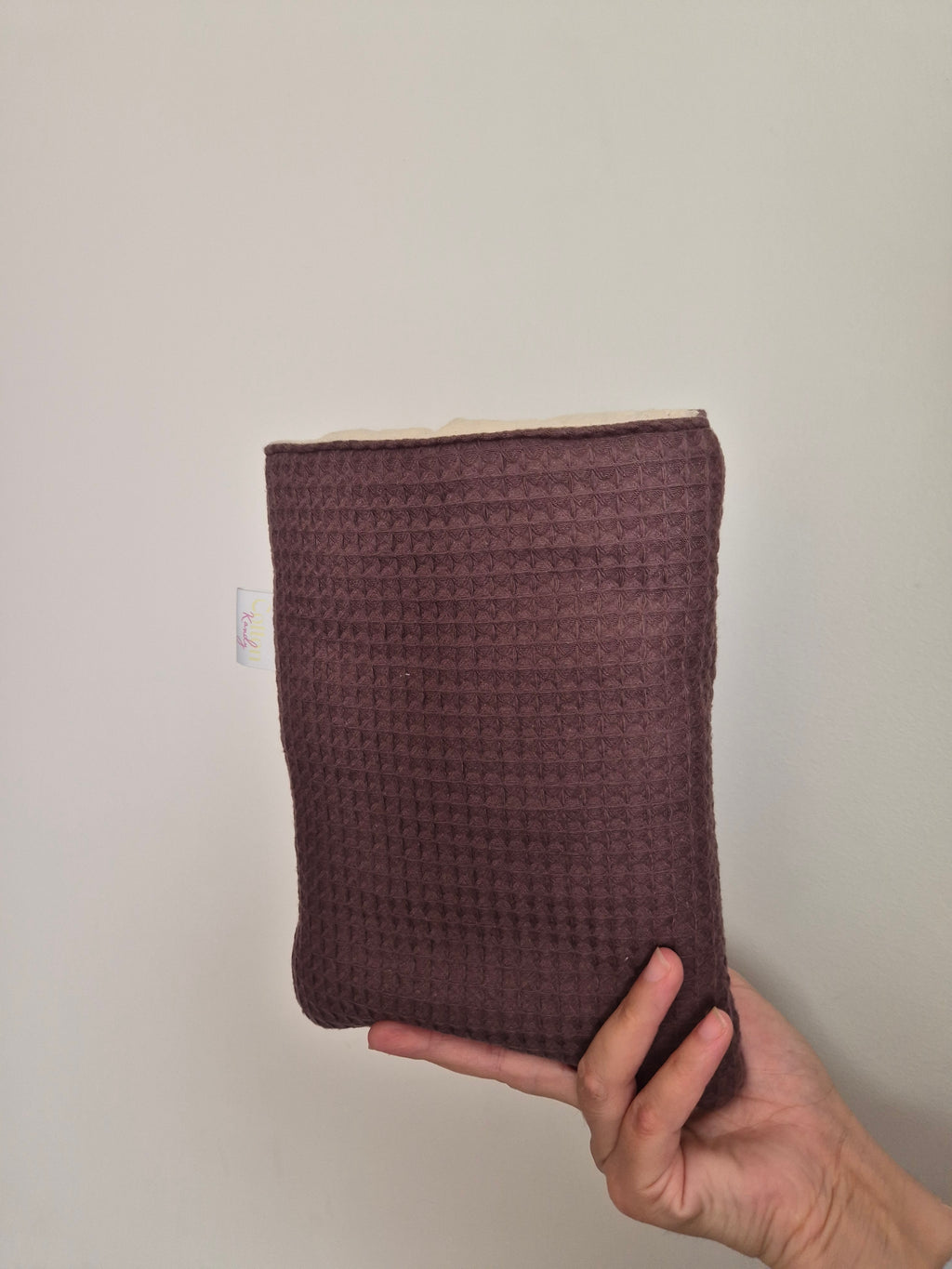 waffle book sleeve - old label