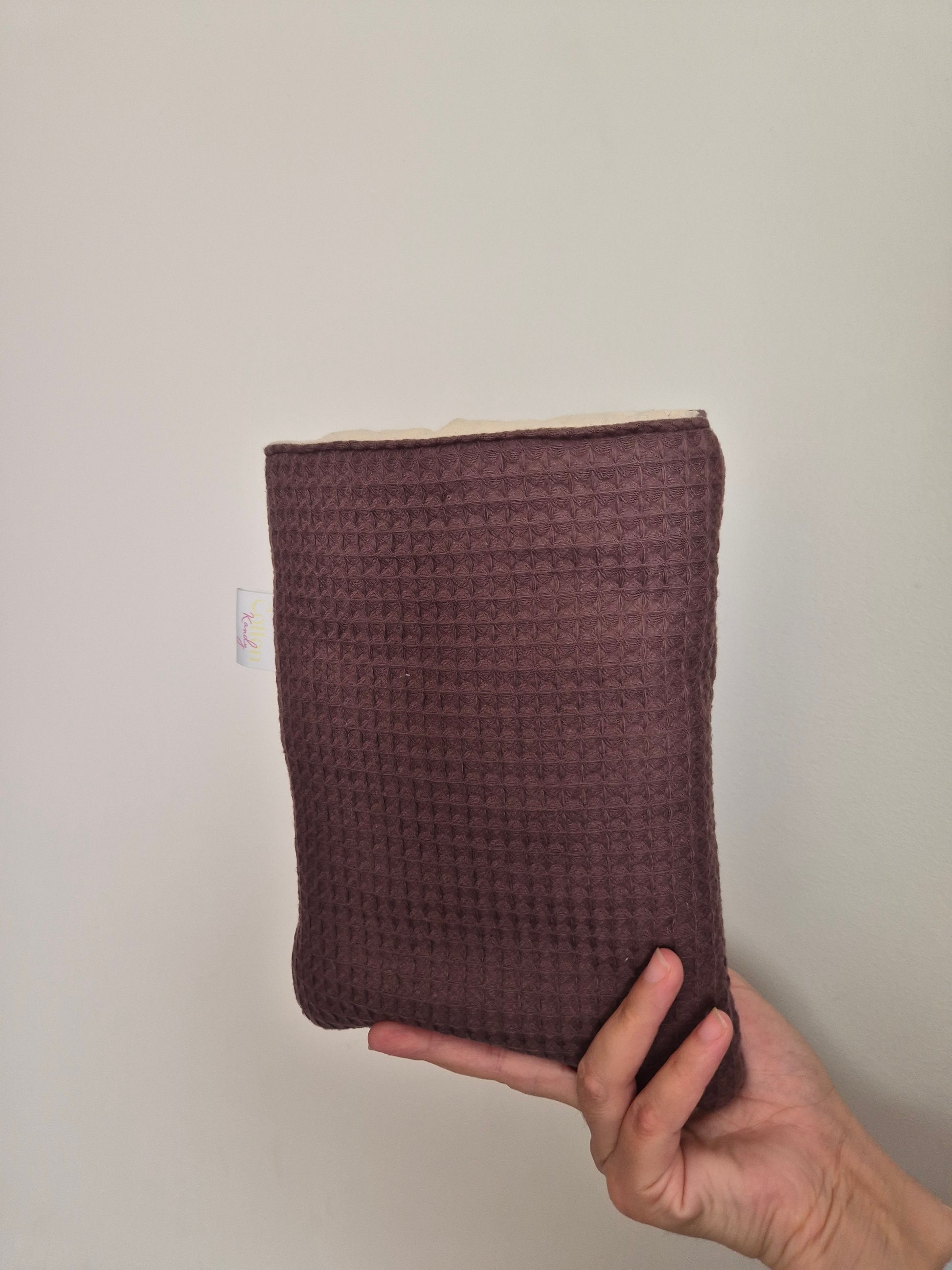 waffle book sleeve - old label
