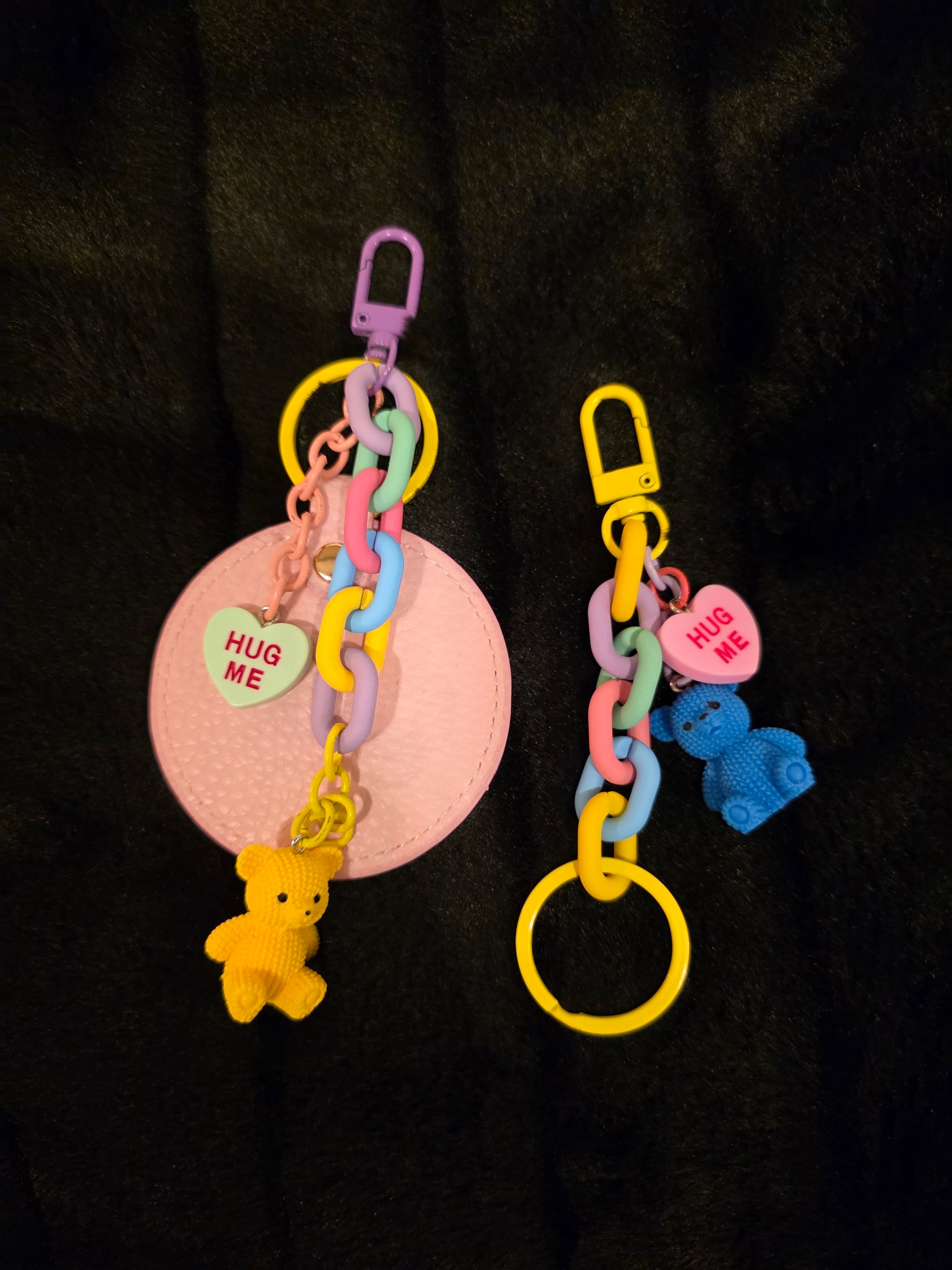 Colourful bag charm