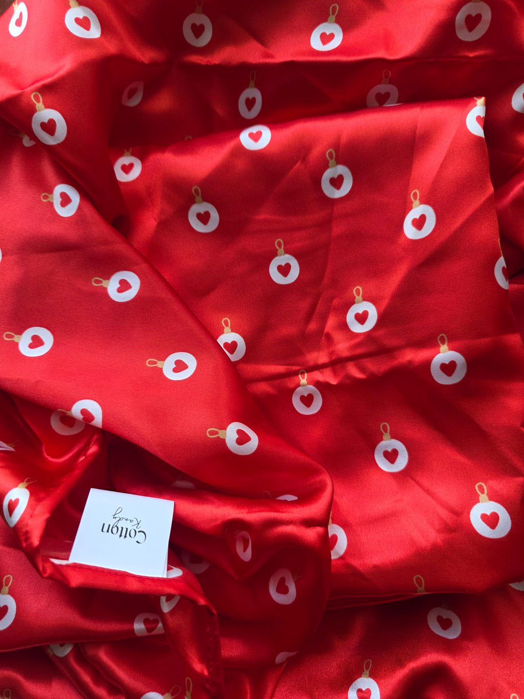 Satin christmas Pillowcases ( pair )