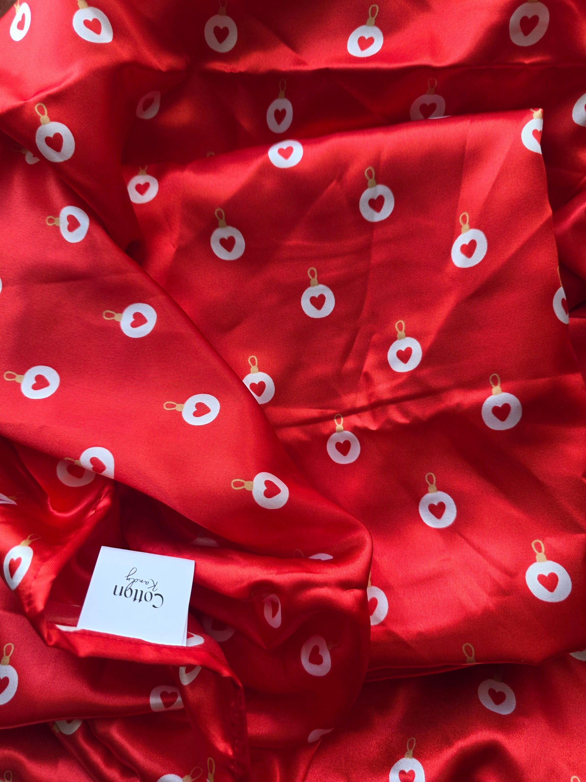 Satin christmas Pillowcases ( pair )