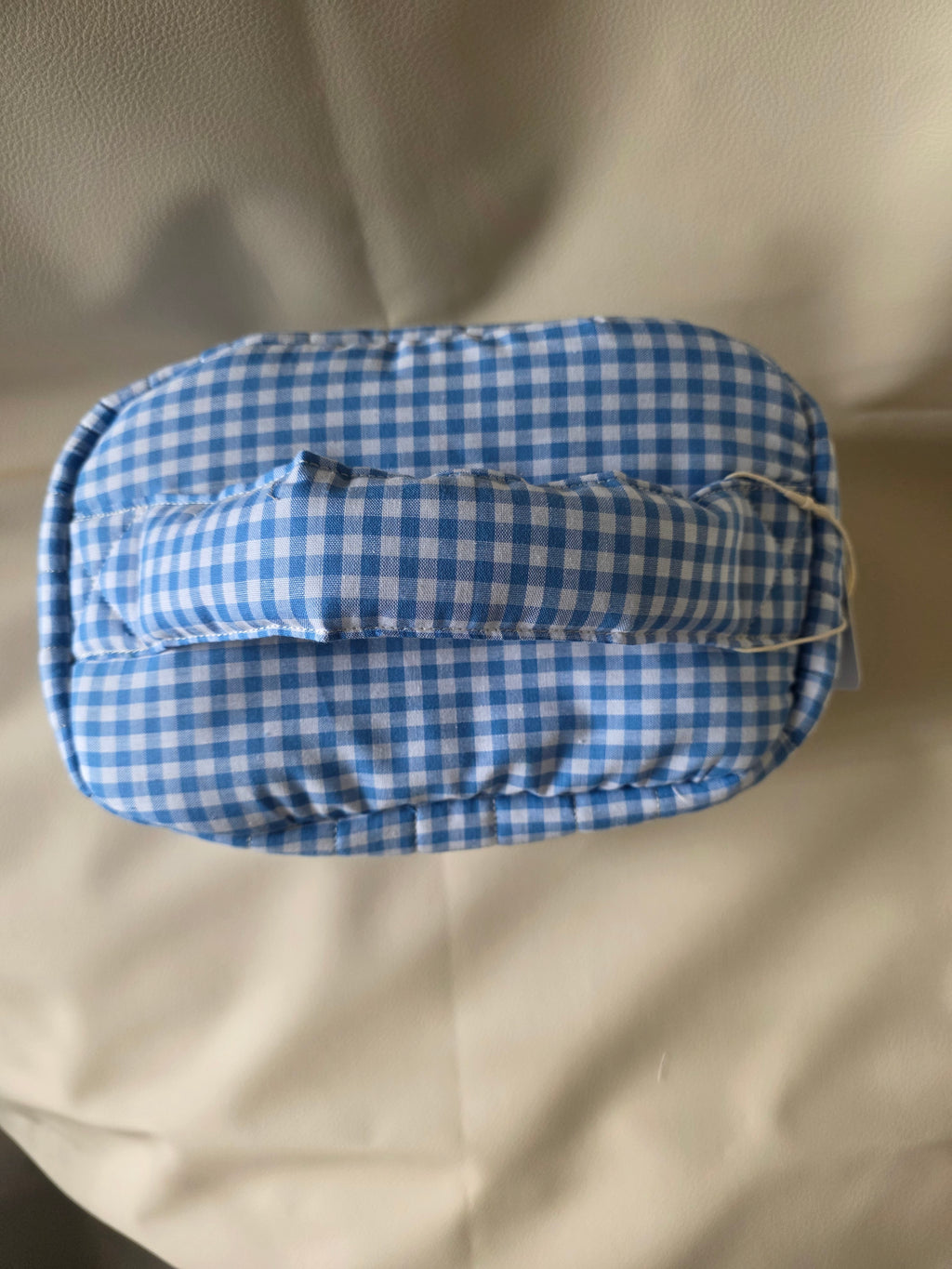 Vanity carry all - Gingham blue