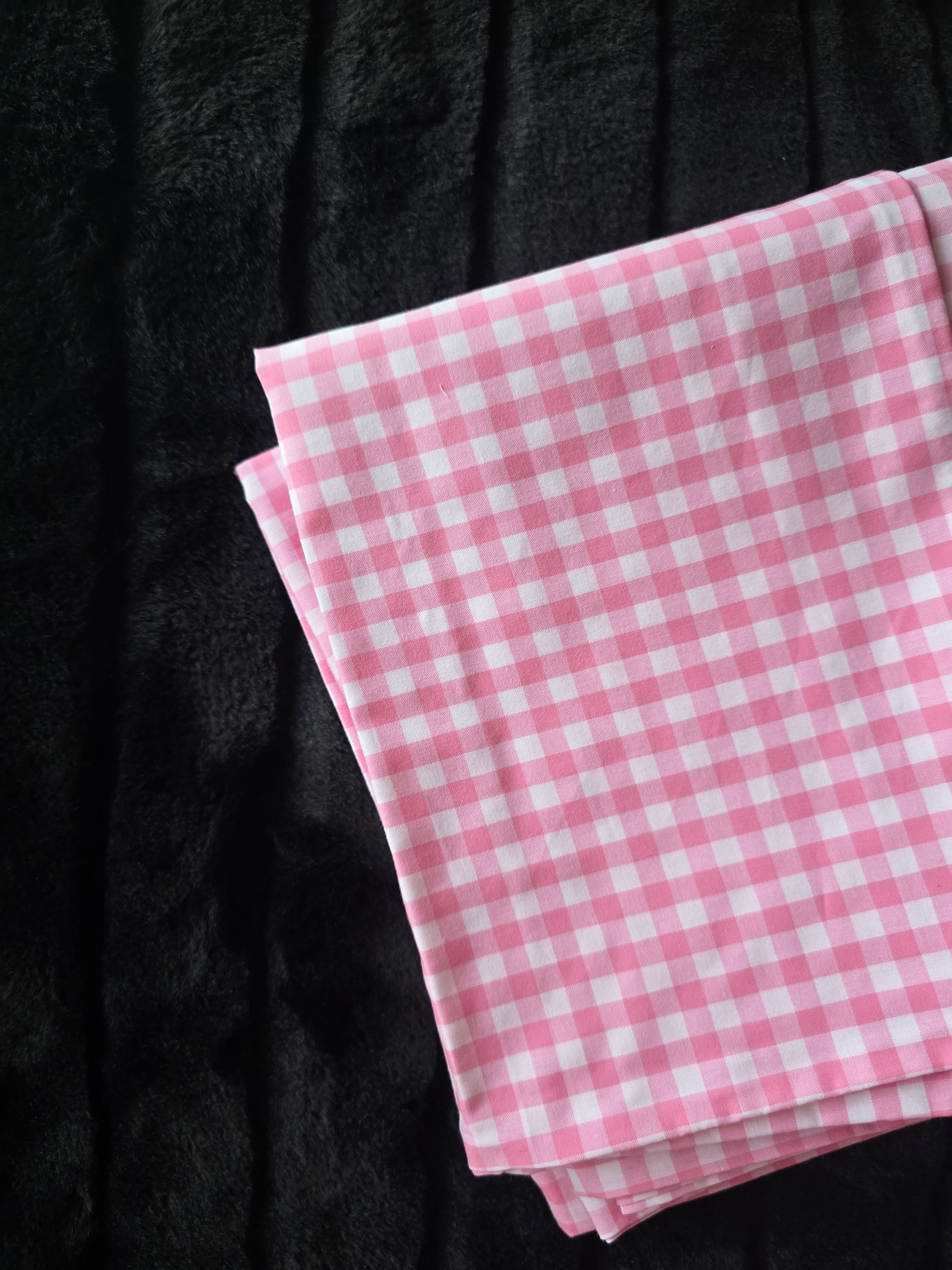 Pink gingham Pillowcase (single)